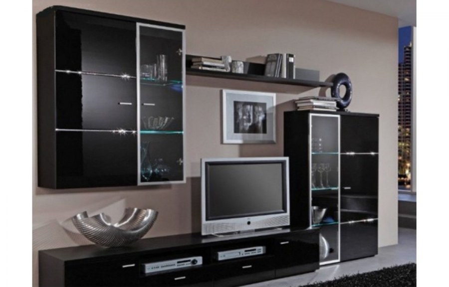 Стенка Самба 3 Модерн глянцевый МДФ