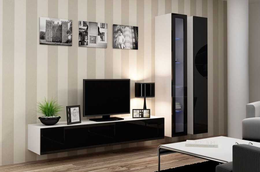 Стенка Виго 2 Модерн глянцевая МДФ