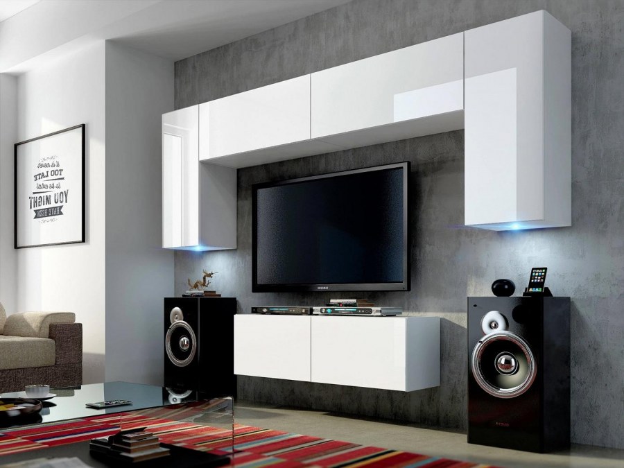 Стенка Купертино Нью 2 белая