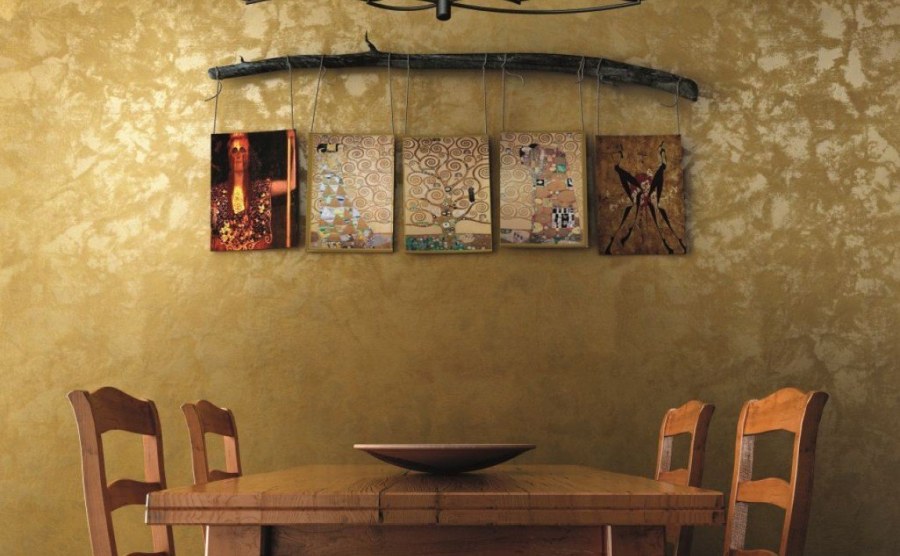 Венецианская штукатурка на кухне