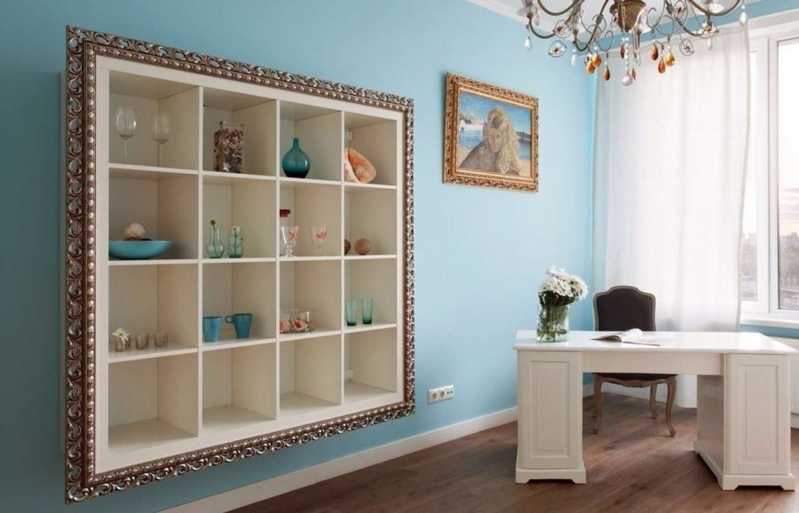 Встроенные стеллажи