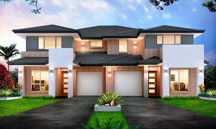 Проекты домов Дюплекс