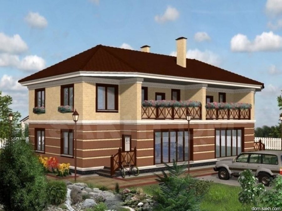 Двухэтажный дом на две семьи