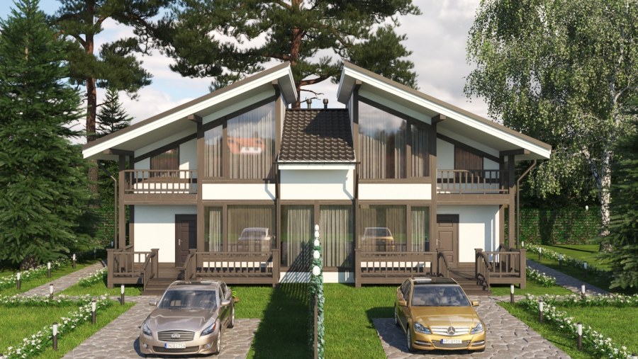 Проект дуплекс 200 м