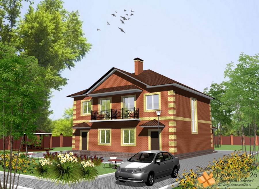 Кирпичный дом на 2 семьи