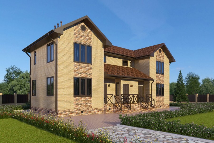 Проект дуплекс 200 м