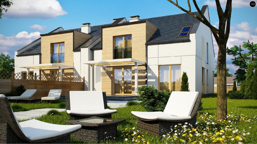 Современные одноэтажные таунхаусы