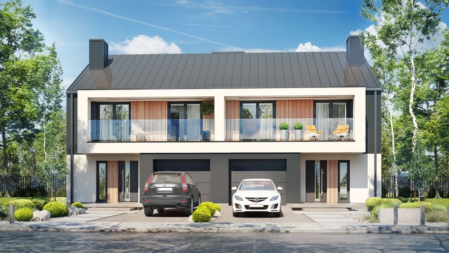 Проект Дюплекс 2 семьи