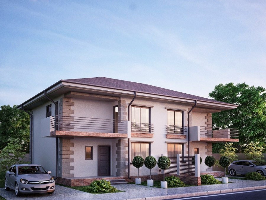 Проекты домов Дюплекс