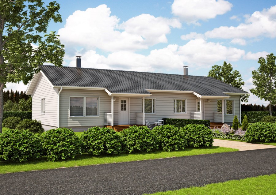 Дуплекс одноэтажный 120 кв