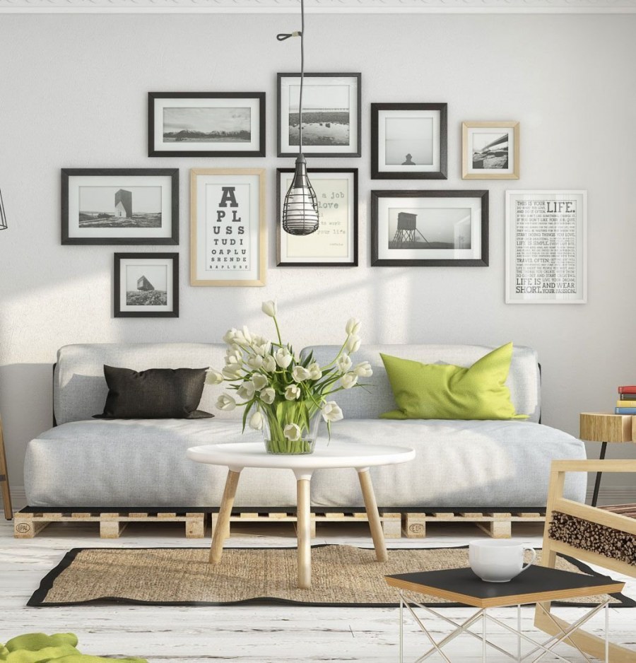 Декор стен в скандинавском стиле