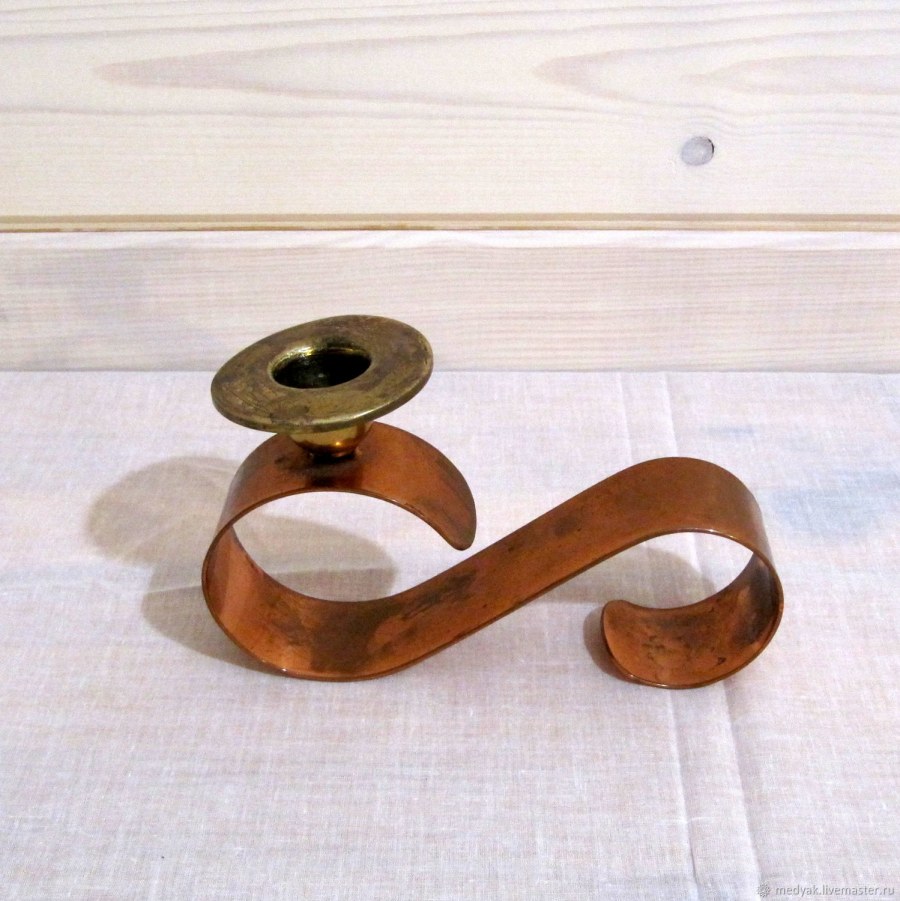 Подсвечники из медной трубки