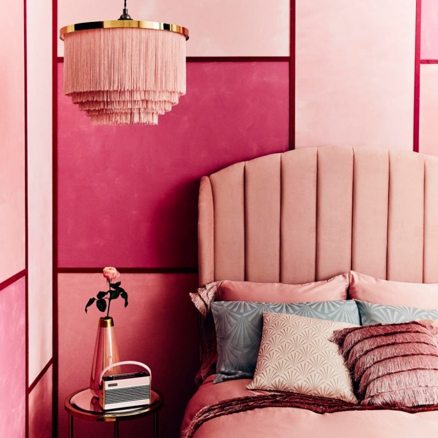 Оттенки розового в интерьере