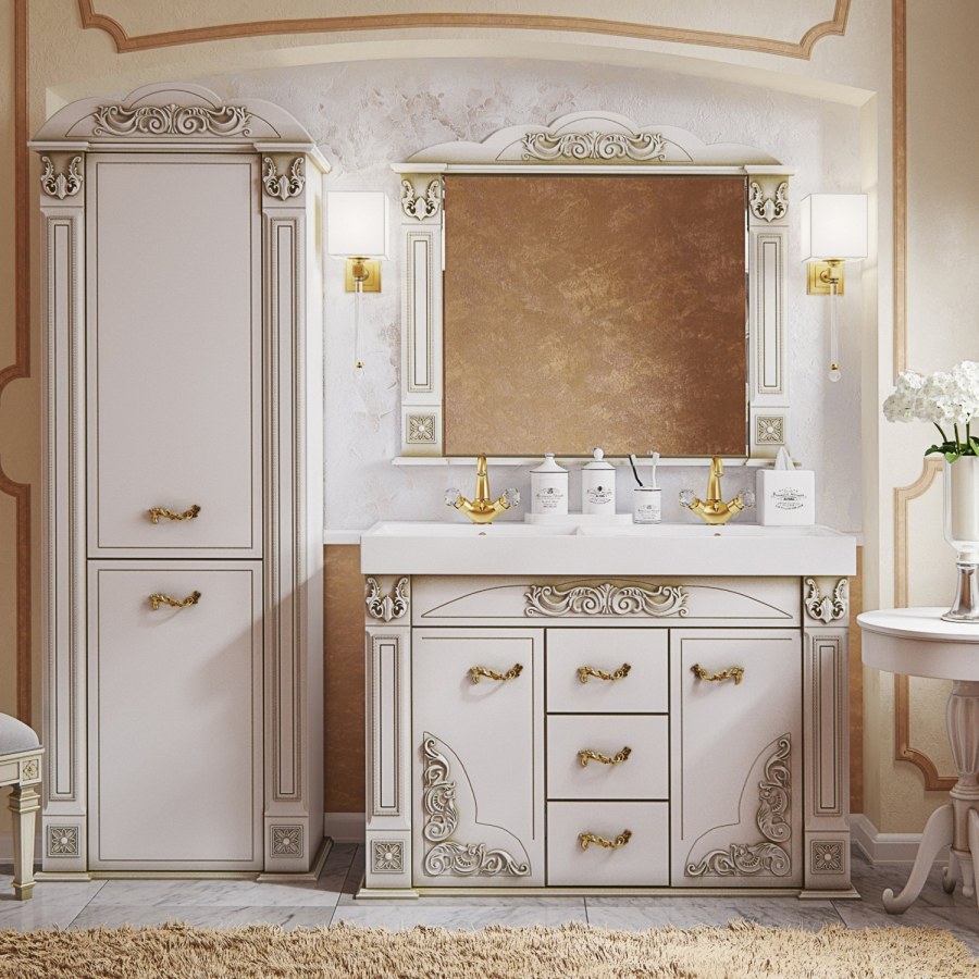 Акватон Беатриче 105 слоновая кость патина