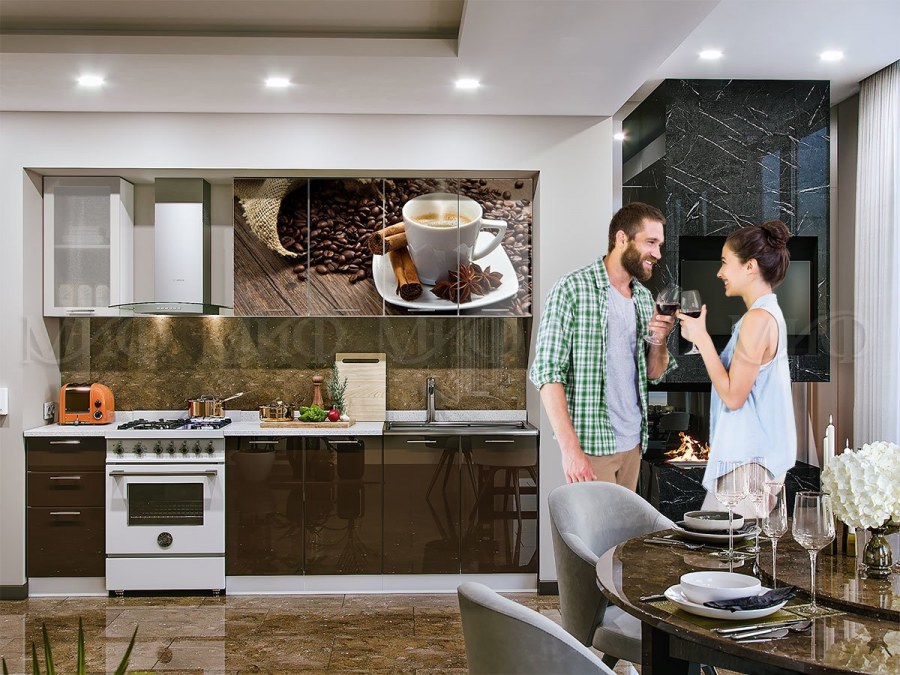 Кухонный гарнитур кофе