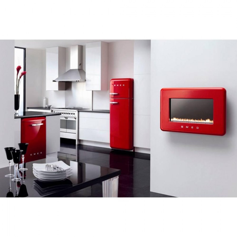 Холодильник Смег ретро красный