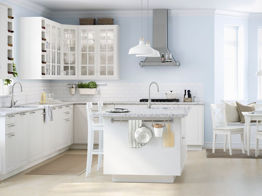 Кухня ikea Будбин белая