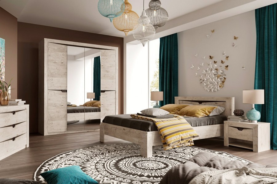 Соренто дуб Бонифаций спальный гарнитур