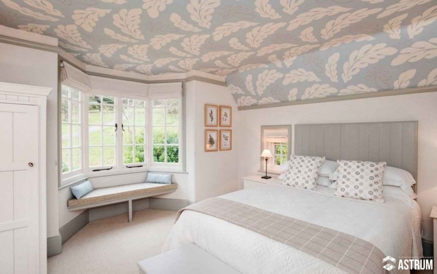 Тканевые натяжные потолки в интерьере