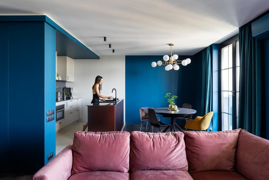 Квартира в синем цвете
