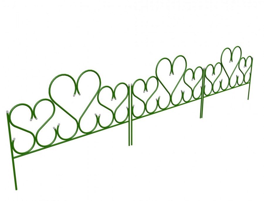 Заборчик мет.зел. Амурный 71*80см 5шт 225947