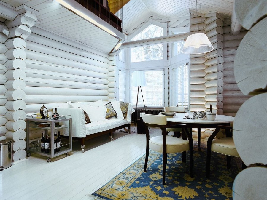 Белая вагонка в интерьере