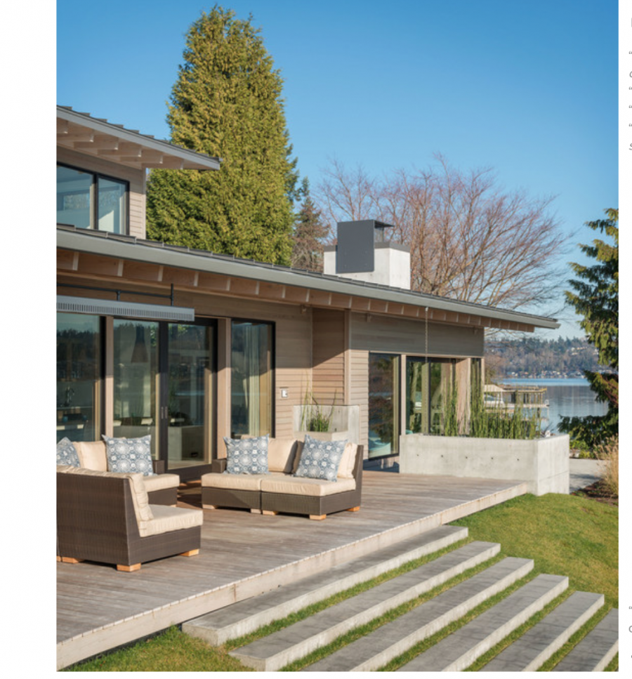 Дом с террасойтв современном стиое