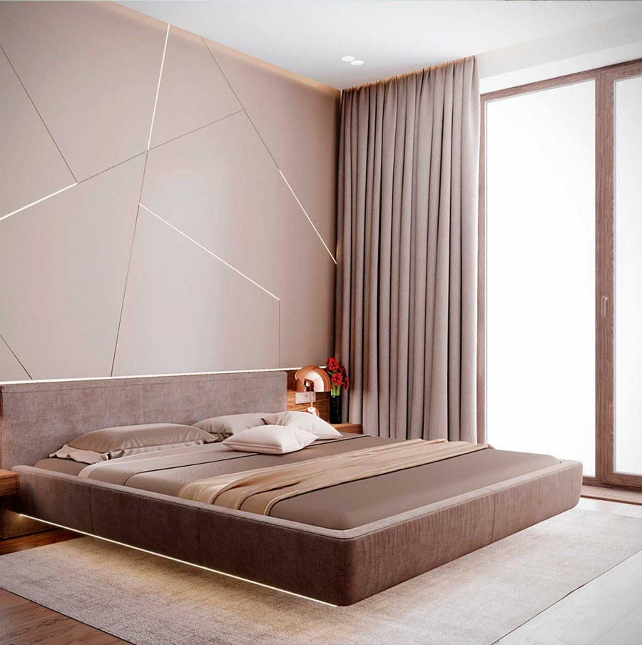 Кровать в стиле Контемпорари