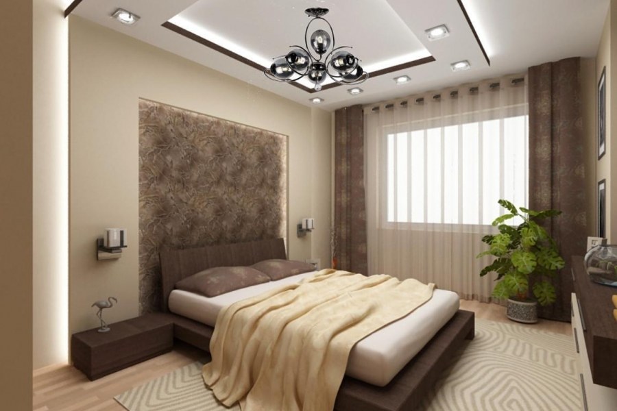 Прикроватная зона спальни