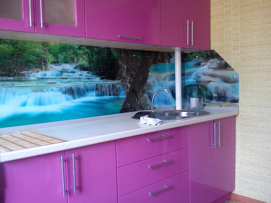 Кухонные фартуки с фотопечатью природы