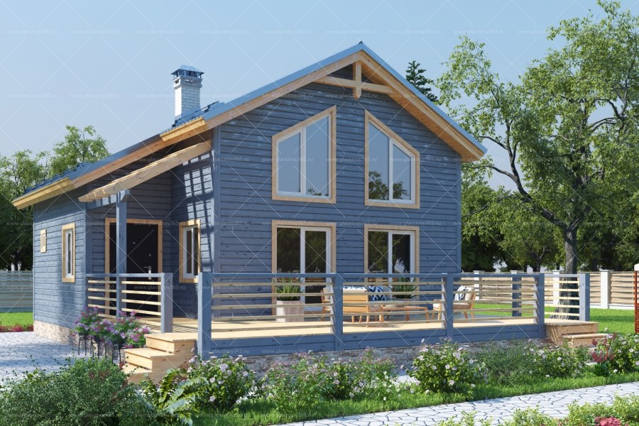 Домик с антресольным этажом