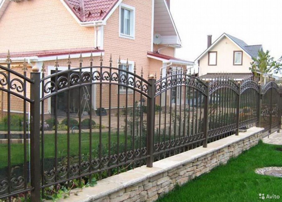 Кованый забор для палисадника