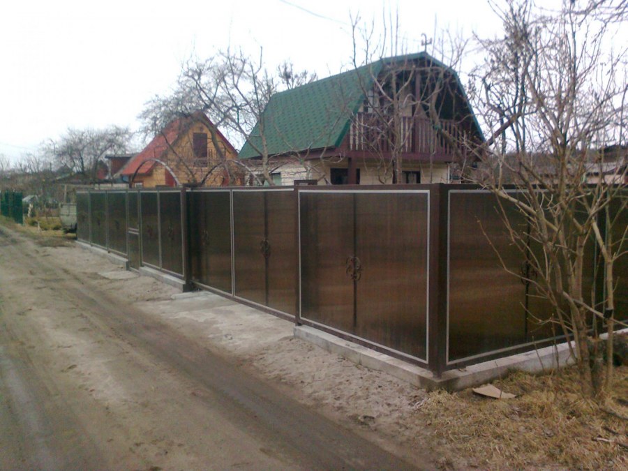 Прозрачный забор