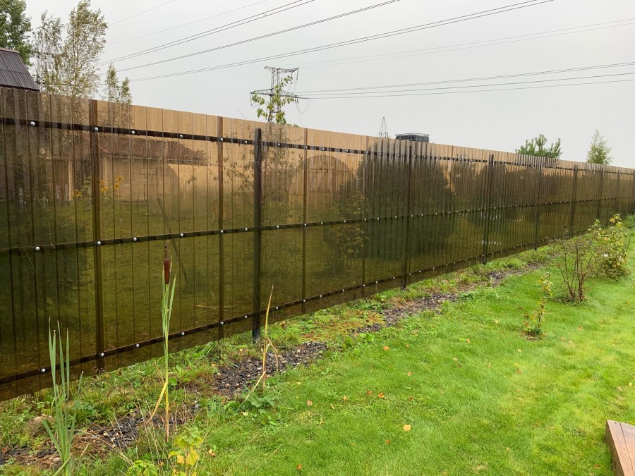 Забор из поликарбоната МП 20