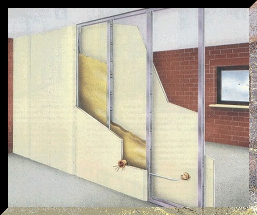 Гипсокартонная перегородка 150 мм