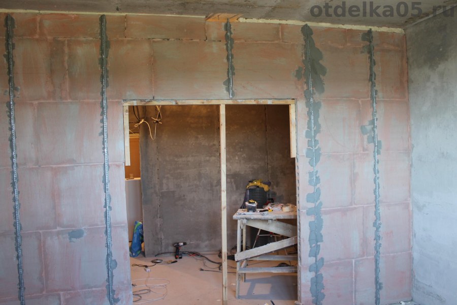 Межкомнатные стены в домах материал