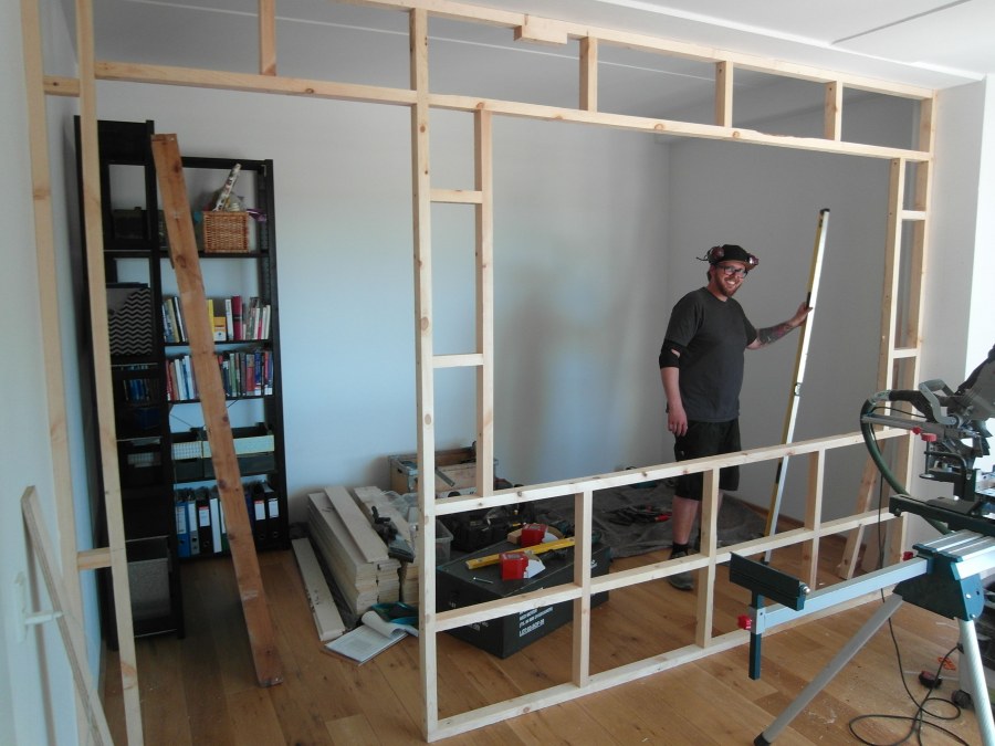 Самодельные перегородки в комнате