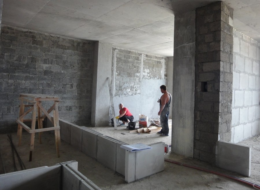 Декорация стен шпаклевкой