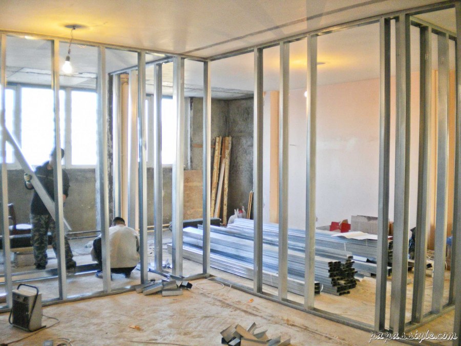 Перегородка из декоративного кирпича