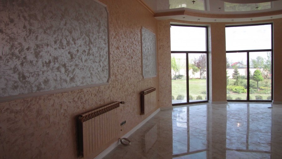 Отделка домов внутри декоративной штукатуркой