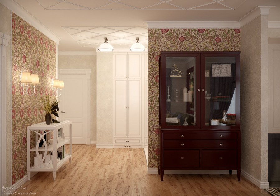 Прихожая и кухня в одном стиле