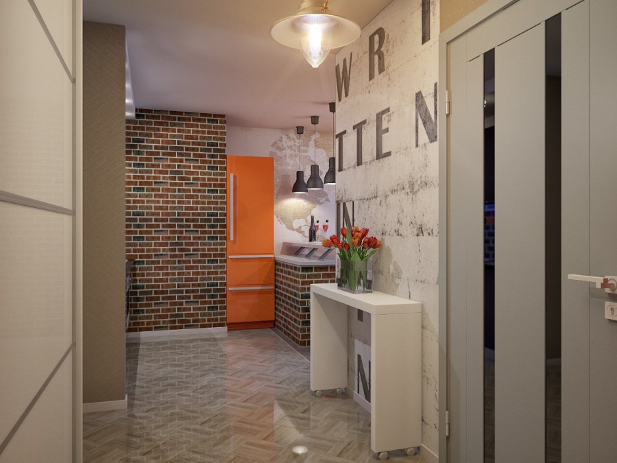 Обои на кухню и коридор