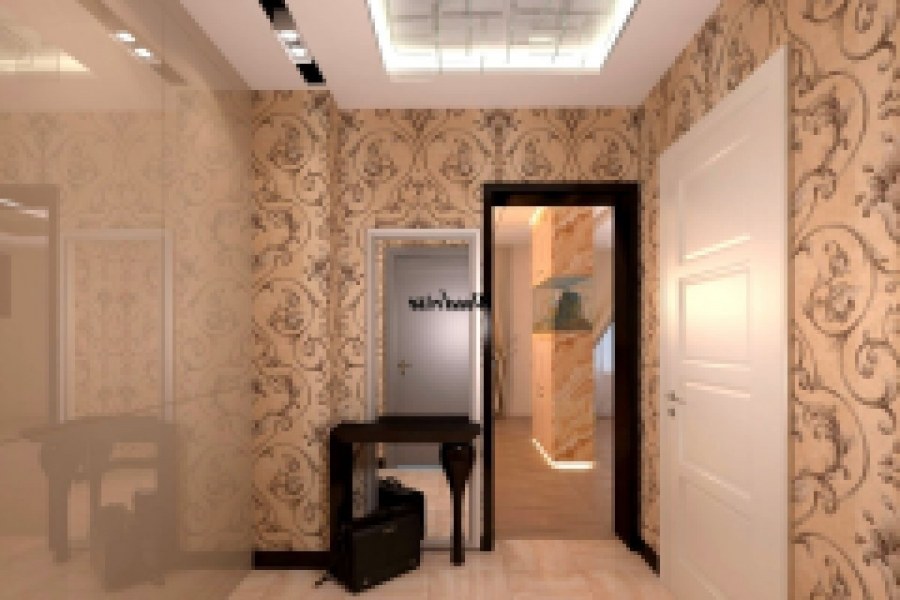 Оклеить обоями прихожую