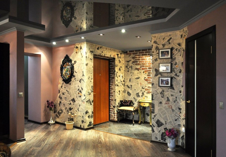 Красивая отделка прихожей