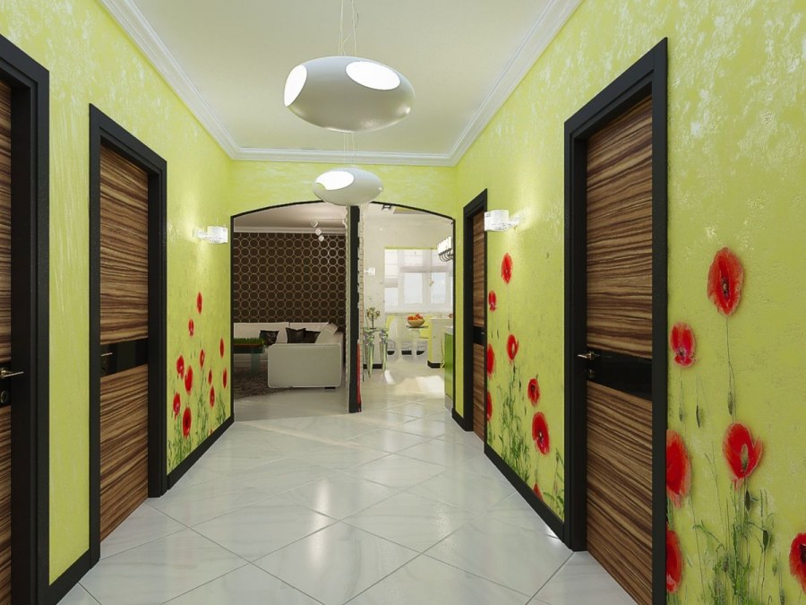 Дизайн коридора интерната