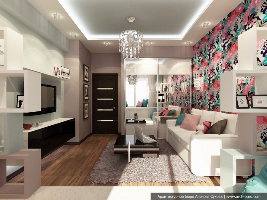 Комната подростка гостиная