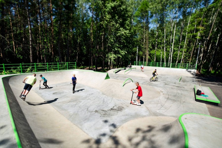 Сабаба скейт парк на электродной
