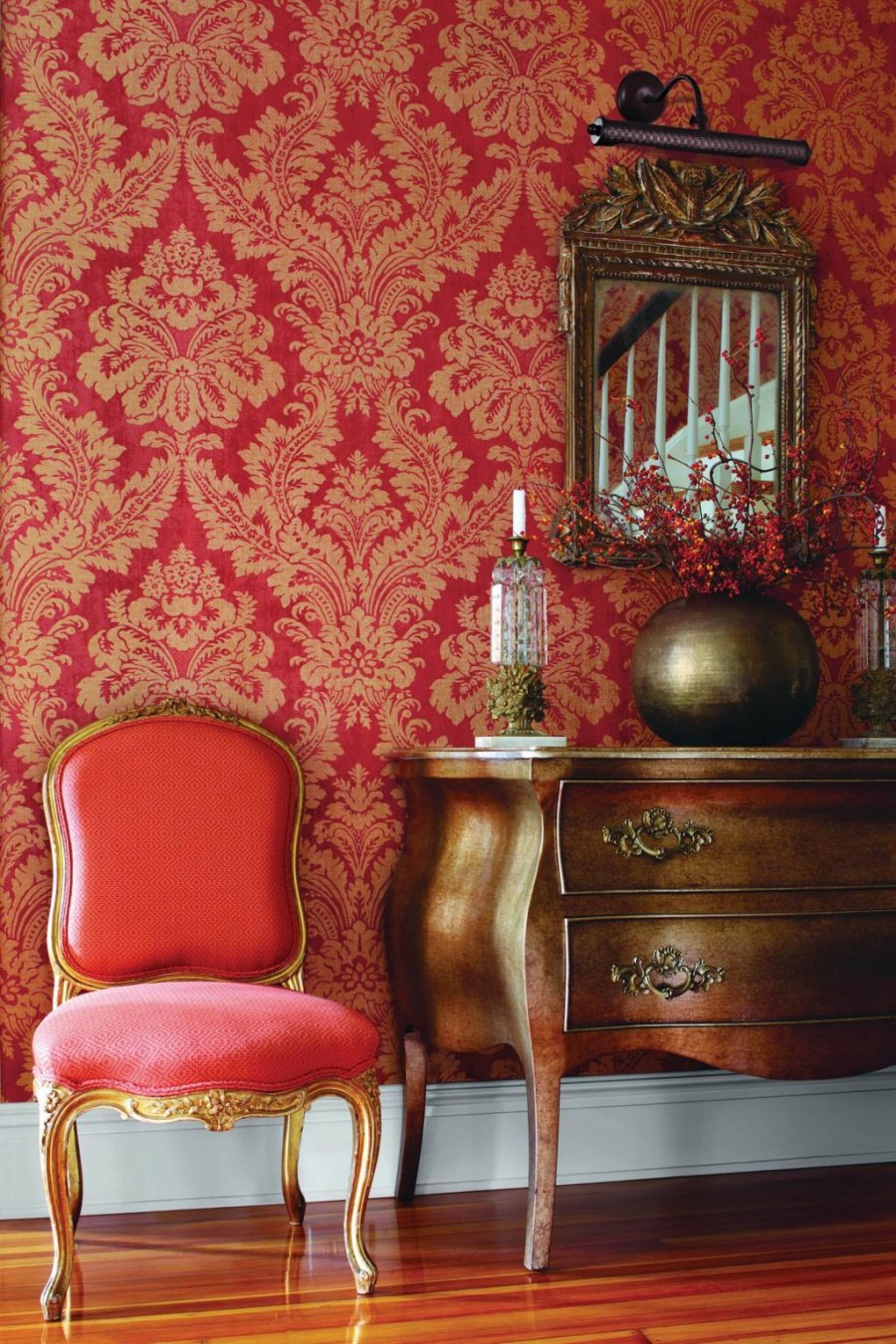 Орнамент Дамаск в интерьере