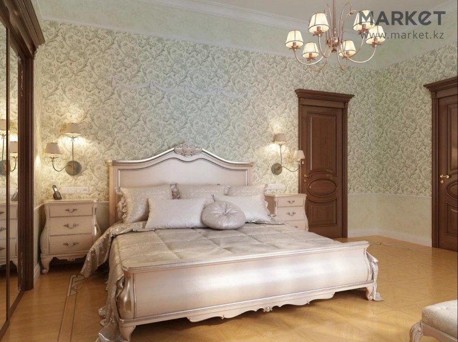 Обои для спальни в классическом стиле