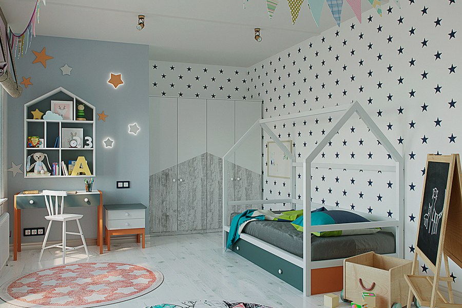 Необычная детская комната для девочки